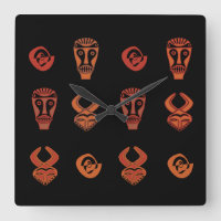 Art abstrait de visage tribal africain