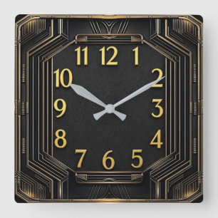 Horloge Carrée Art Déco