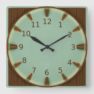Horloge Carrée Art Déco
