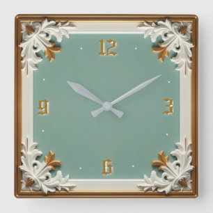 Horloge Carrée Art Déco 