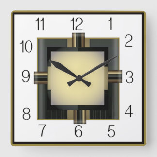 Horloge Carrée Art Déco