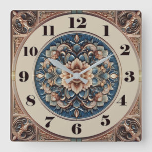 Horloge Carrée Art Déco