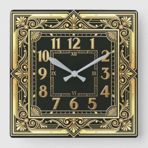 Horloge Carrée Art Déco