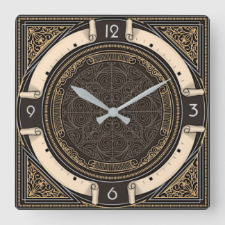 Horloge Carrée Art Deco