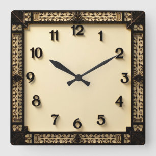 Horloge Carrée Art Déco