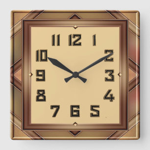 Horloge Carrée Art Déco