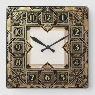 Horloge Carrée Art Déco