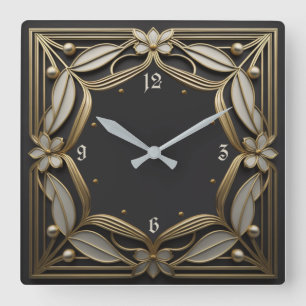 Horloge Carrée Art Déco