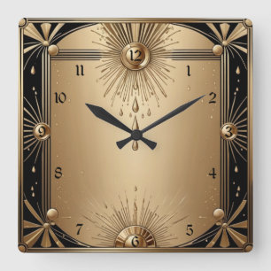 Horloge Carrée Art Déco