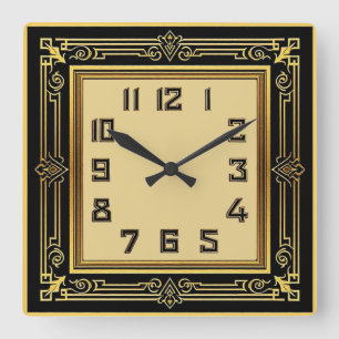 Horloge Carrée Art Déco