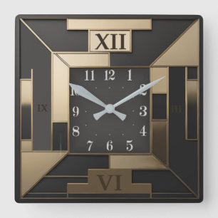 Horloge Carrée Art déco