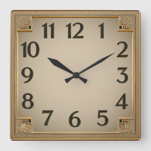 Horloge Carrée Art Déco