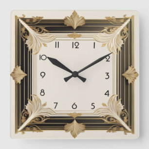 Horloge Carrée Art déco