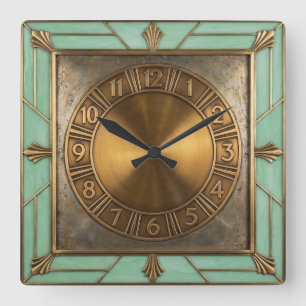 Horloge Carrée Art Déco