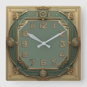 Horloge Carrée Art Déco