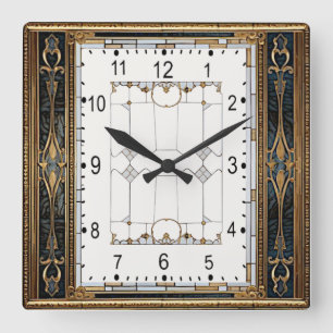Horloge Carrée Art Déco