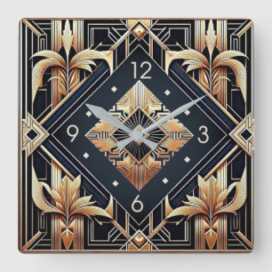 Horloge Carrée Art Déco