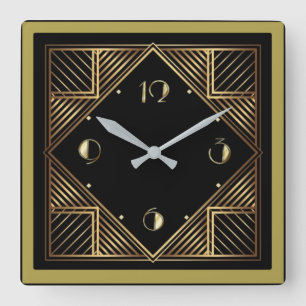 Horloge Carrée Art déco