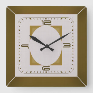 Horloge Carrée Art déco