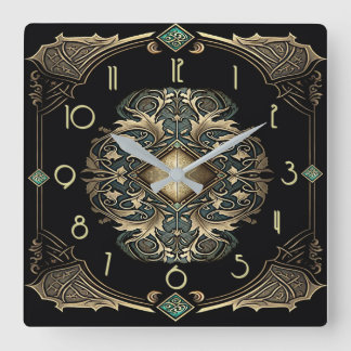 Horloge Carrée Art Déco