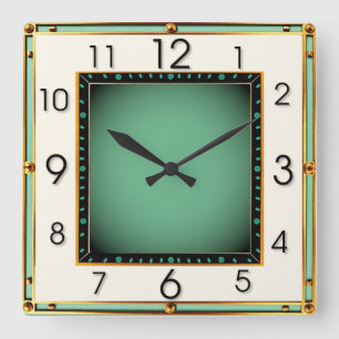 Horloge Carrée Art Déco