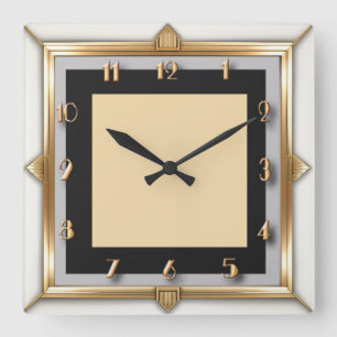 Horloge Carrée Art déco