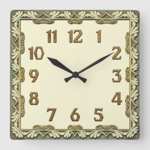 Horloge Carrée Art Déco