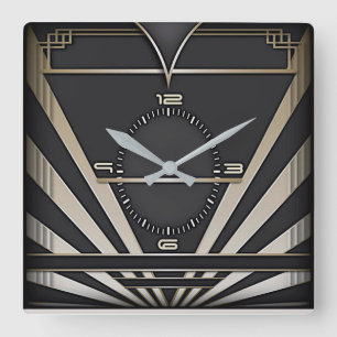Horloge Carrée Art déco