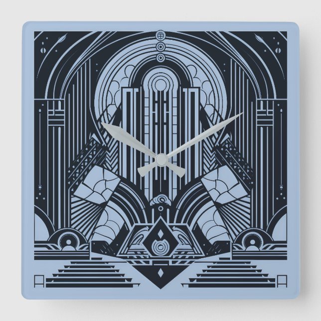 Horloge Carrée Art déco (Recto)