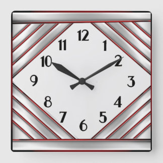 Horloge Carrée Art Déco
