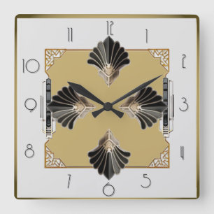 Horloge Carrée Art Déco