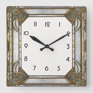 Horloge Carrée Art Déco