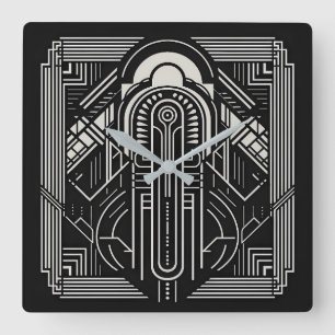 Horloge Carrée Art déco
