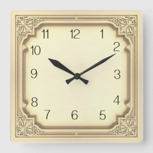 Horloge Carrée Art Déco