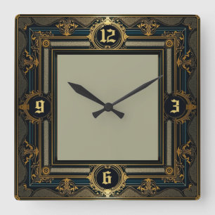 Horloge Carrée Art Déco
