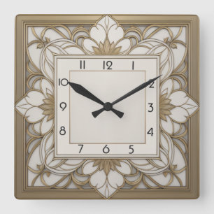 Horloge Carrée Art déco