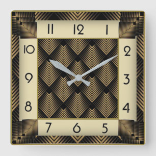 Horloge Carrée Art Déco
