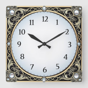 Horloge Carrée Art Déco