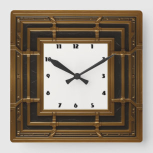 Horloge Carrée Art Déco