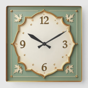 Horloge Carrée Art déco mint