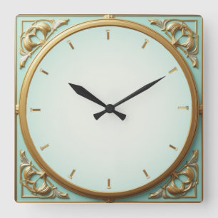 Horloge Carrée Art Déco Mint