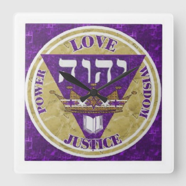 Horloge Carrée Attributs principaux (Recto)