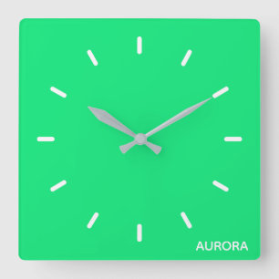 Horloge Carrée Aurora green color name