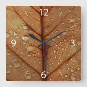 Horloge Carrée Autumn Wall Clock