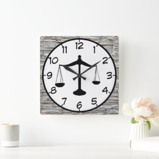 Horloge Carrée Avocat