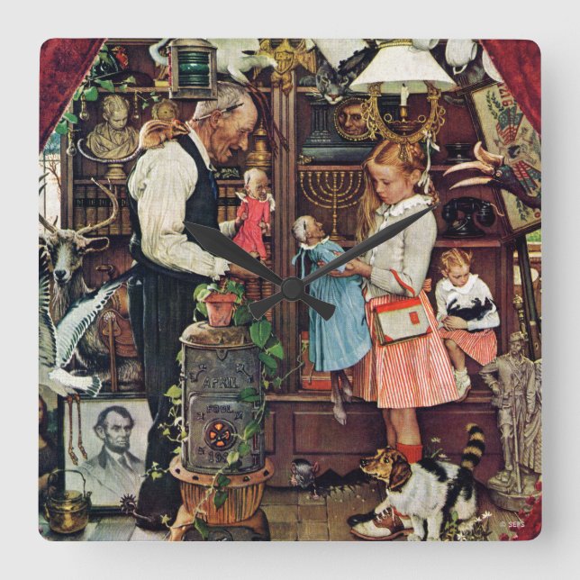 Horloge Carrée Avril Fool 1948 (Recto)