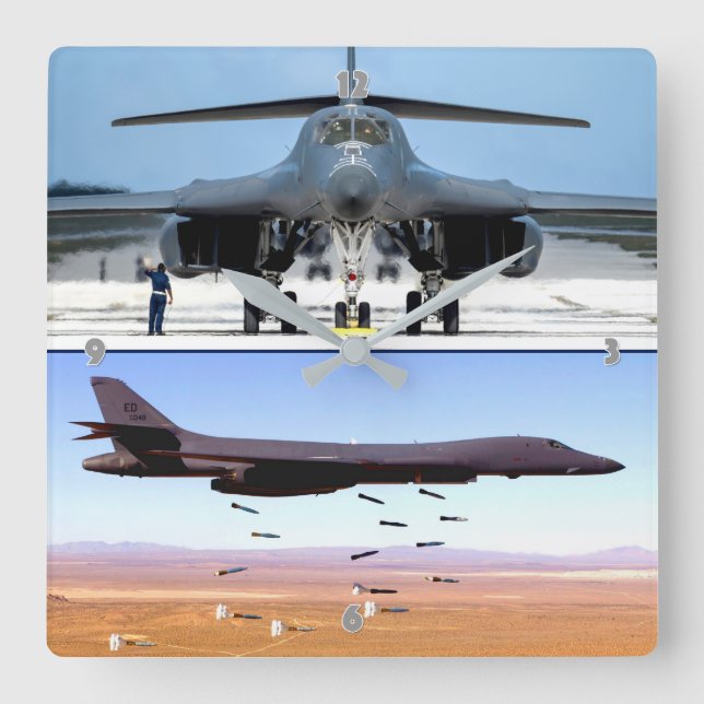 HORLOGE CARRÉE B-1B LANCER (Recto)