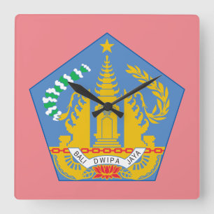 Horloge Carrée Bali, Indonésie (Petites îles Sunda)
