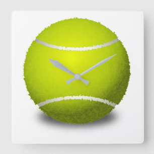 Horloge Carrée Balle de tennis