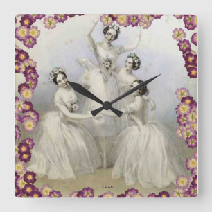 HORLOGE CARRÉE BALLET WALL CLOCK - CLOCKS DE CONCEPTION - VENIN D